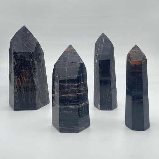 Lot de 4 Pointes - Tourmaline Noire n°7