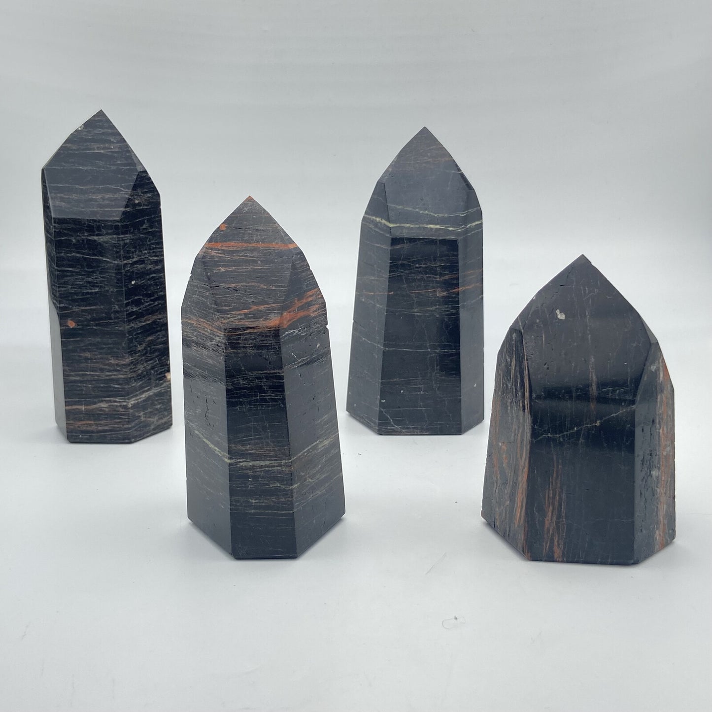 Lot de 4 Pointes - Tourmaline Noire n°8
