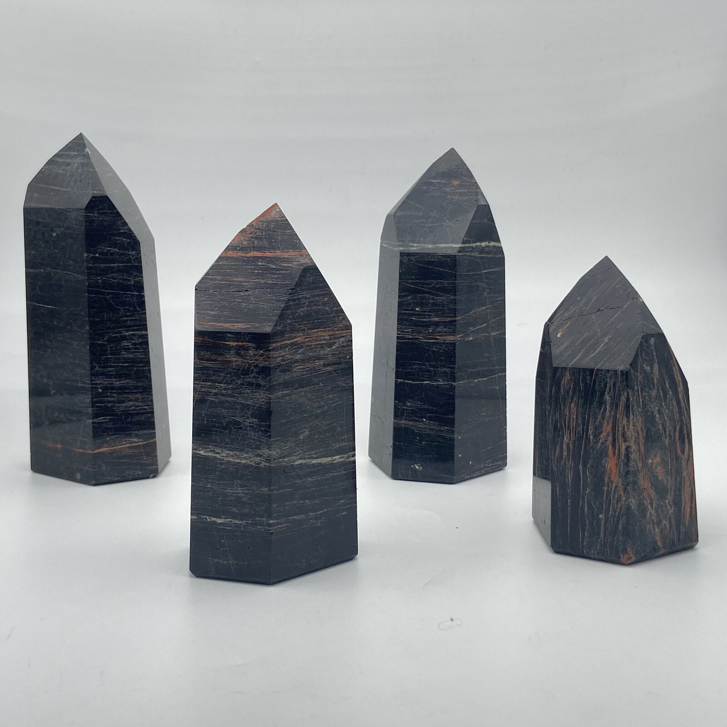 Lot de 4 Pointes - Tourmaline Noire n°8