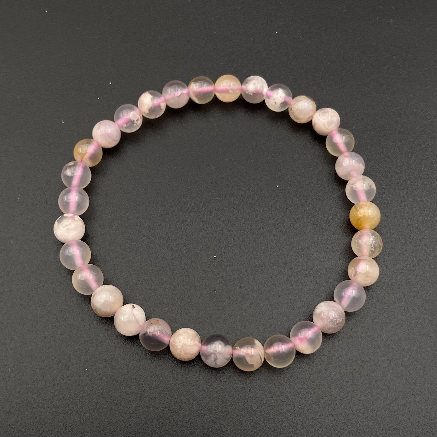 Bracelet - Agate Fleur Sakura (6 mm)