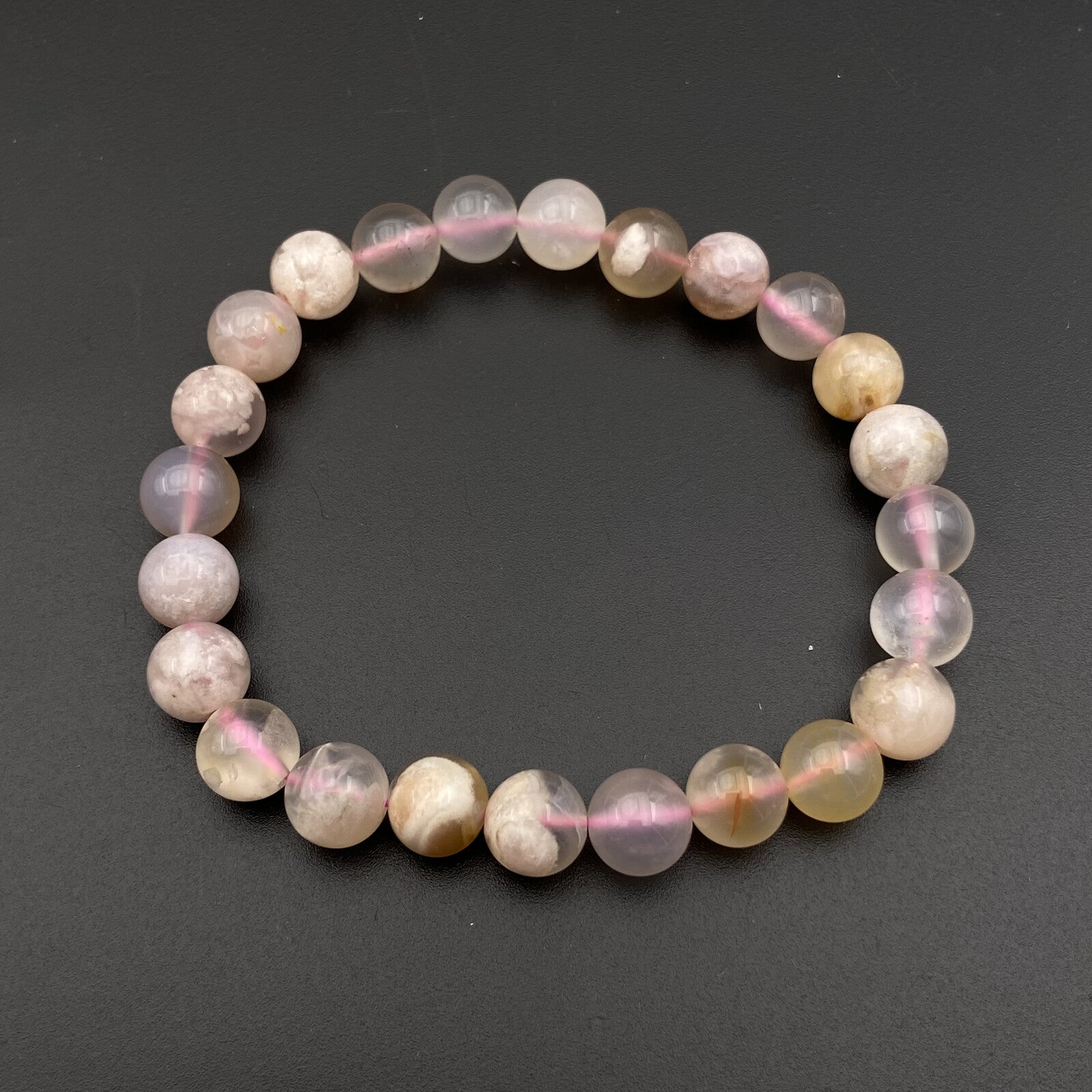 Bracelet - Agate Fleur Sakura (8 mm)