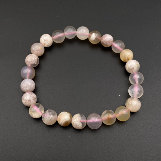 Bracelet - Agate Fleur Sakura (8 mm)