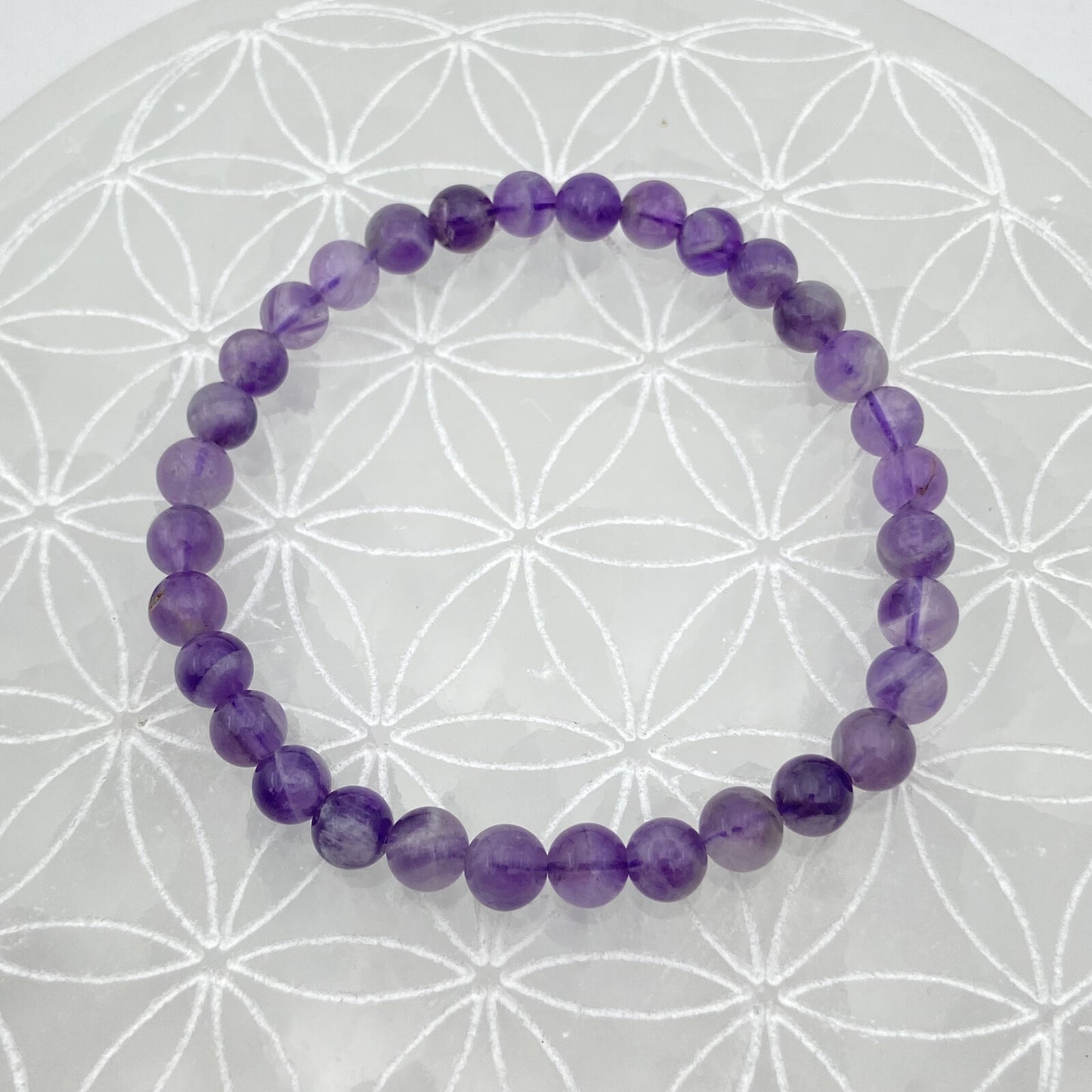 Bracelet - Améthyste Chevron (6 mm)