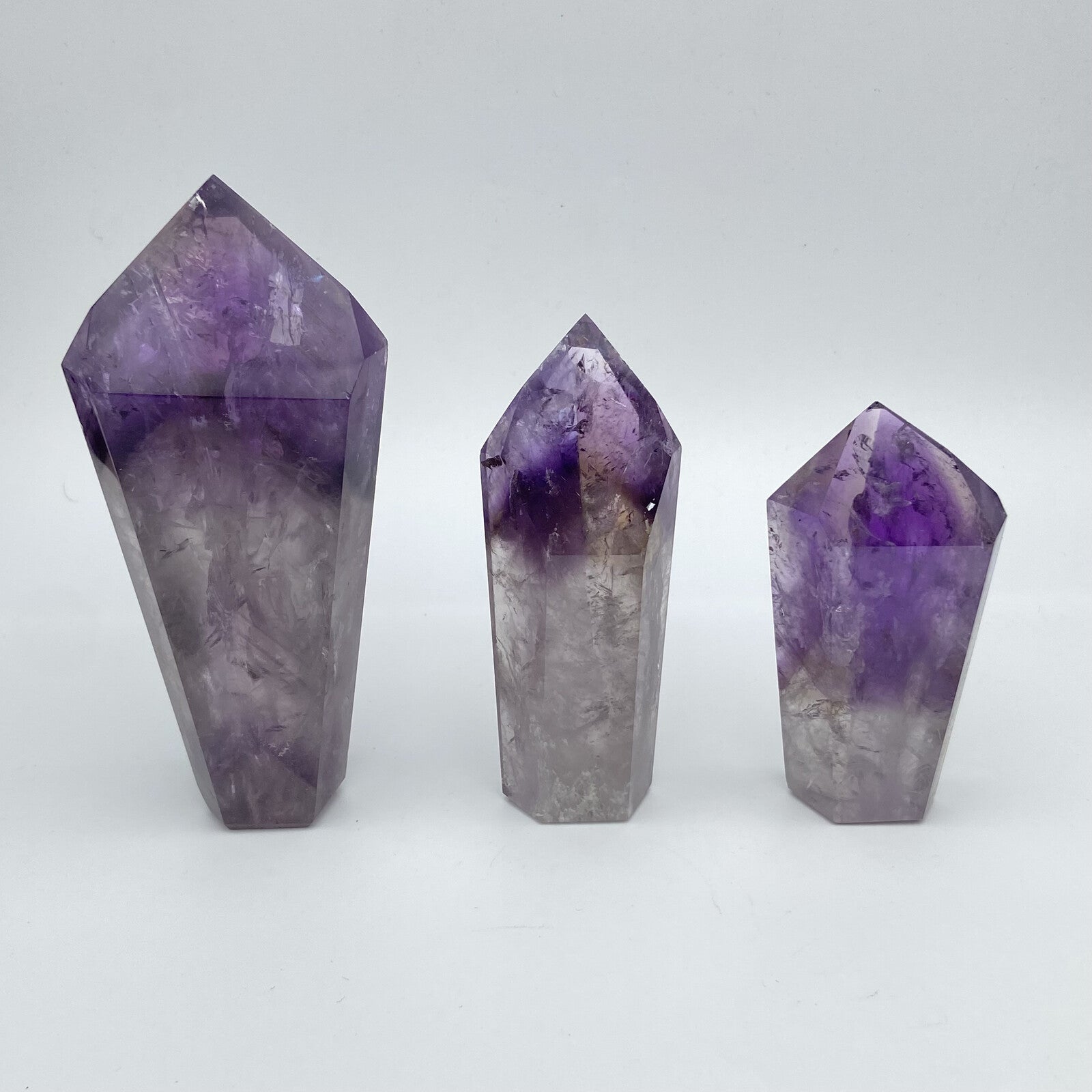 Lot de 3 Pointes - Améthyste Fantôme n°7