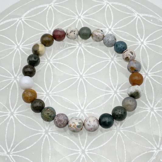 Bracelet - Jaspe Océan (8 mm)