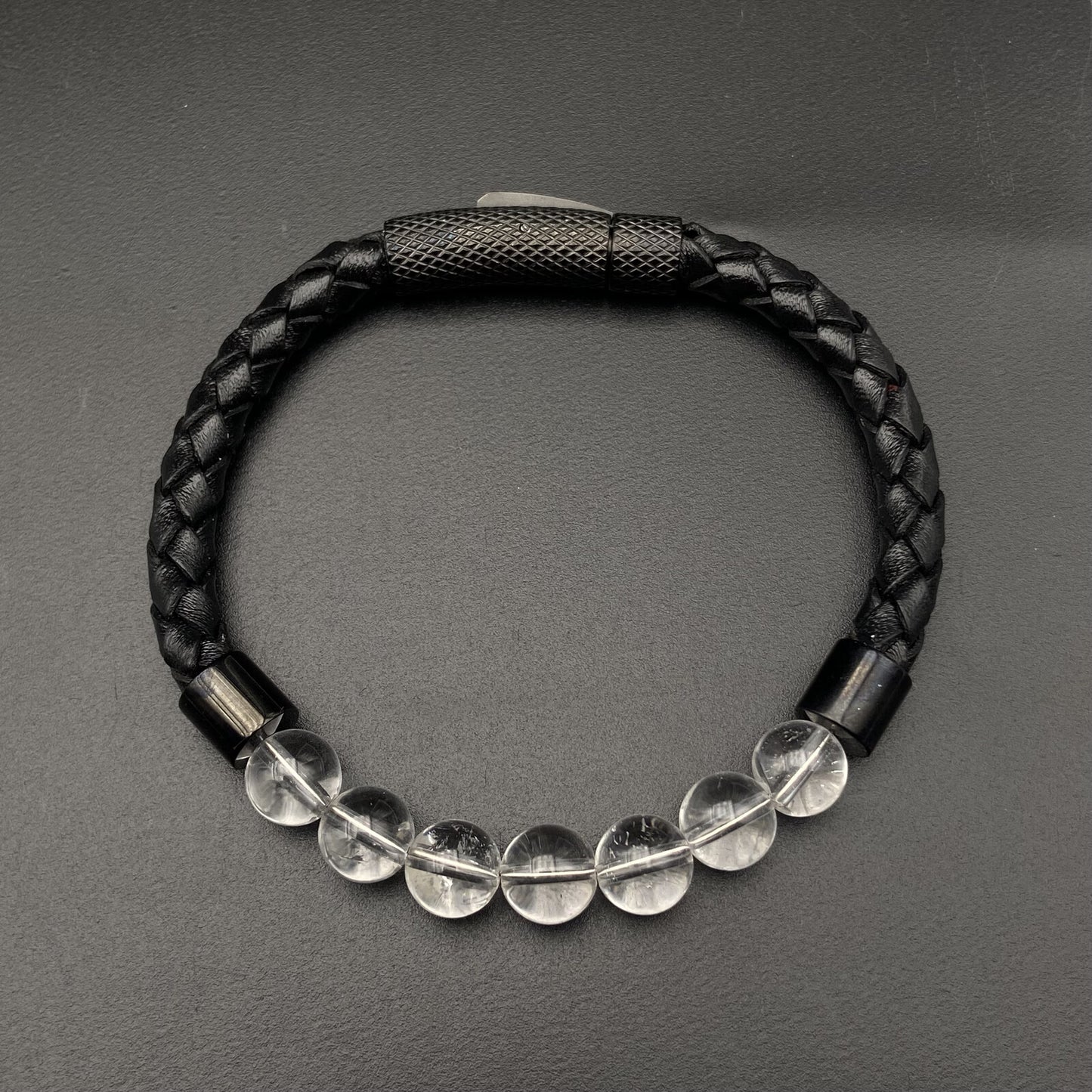 Bracelet Simple Cuir - Cristal de Roche