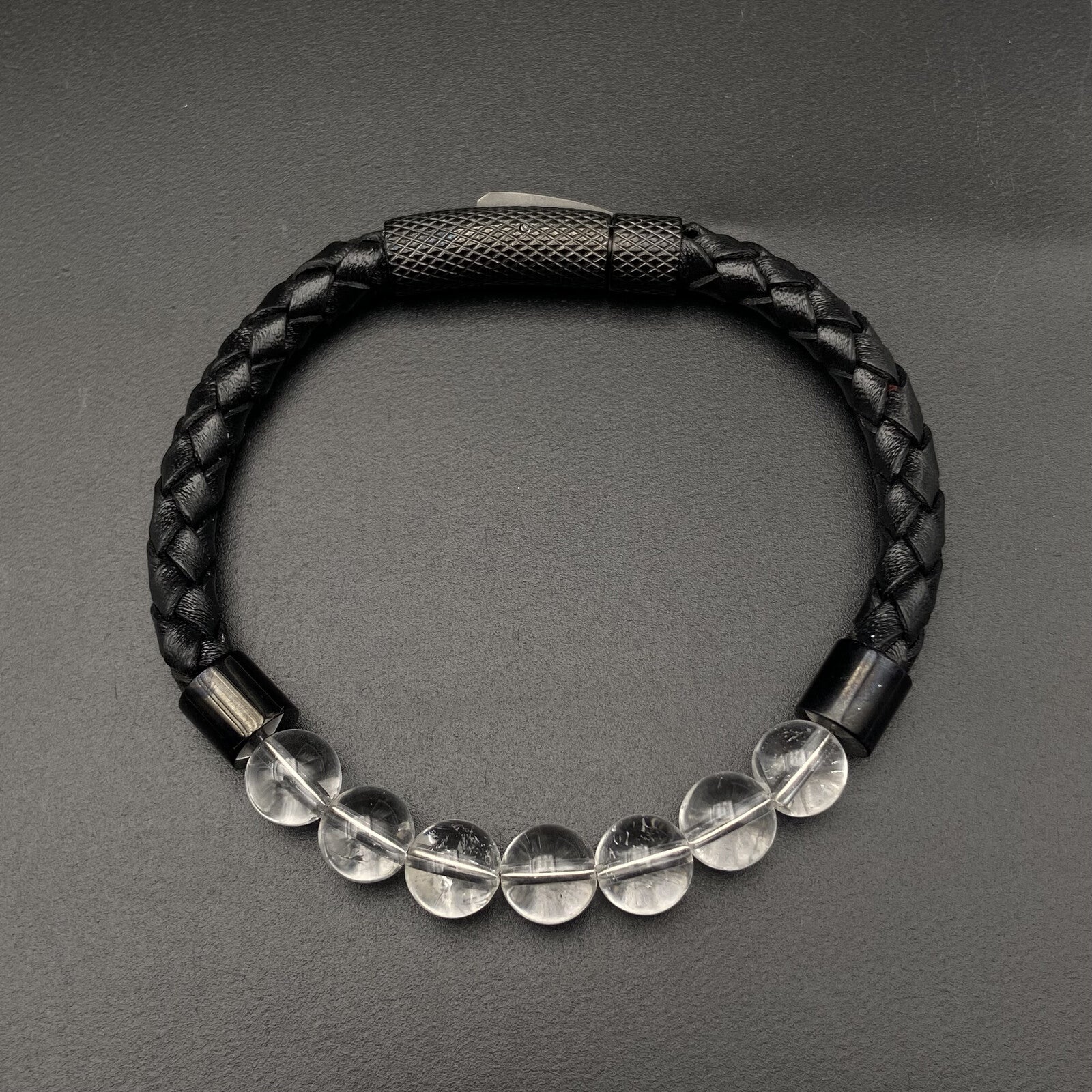 Bracelet Simple Cuir - Cristal de Roche