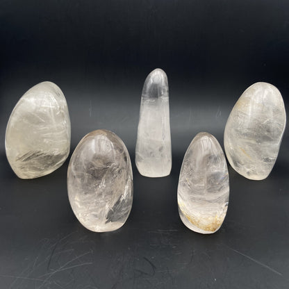Lot de 5 Formes Libres - Cristal de Roche n°1