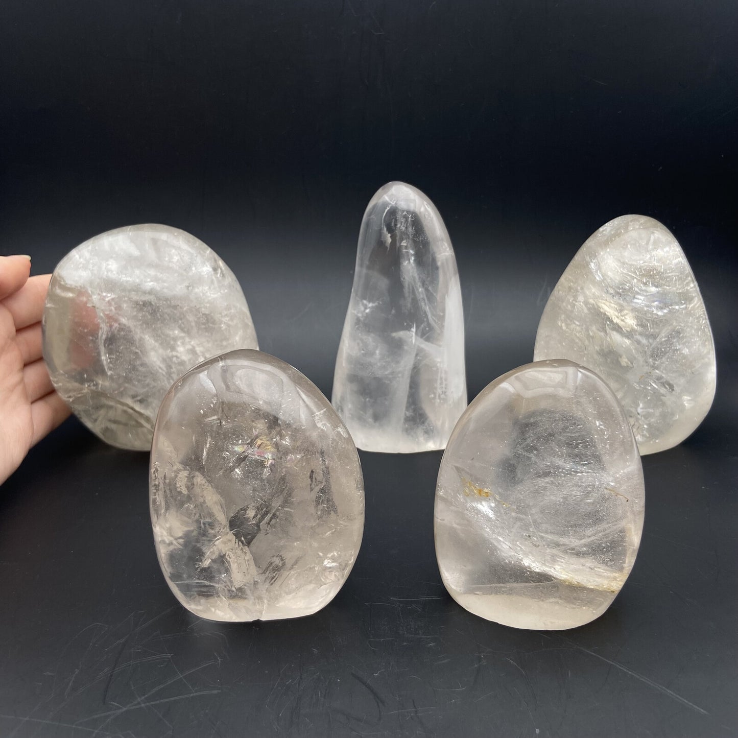 Lot de 5 Formes Libres - Cristal de Roche n°1