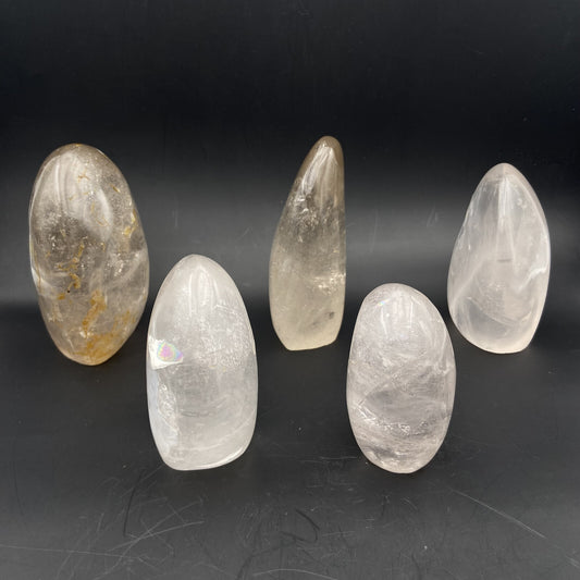 Lot de 5 Formes Libres - Cristal de Roche n°2