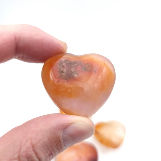 Petit Coeur - Cornaline - Taille G