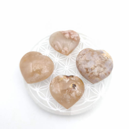 Petit Coeur - Agate Fleur (Sakura) - Taille G