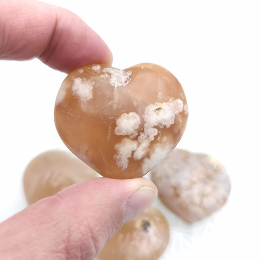 Petit Coeur - Agate Fleur (Sakura) - Taille G