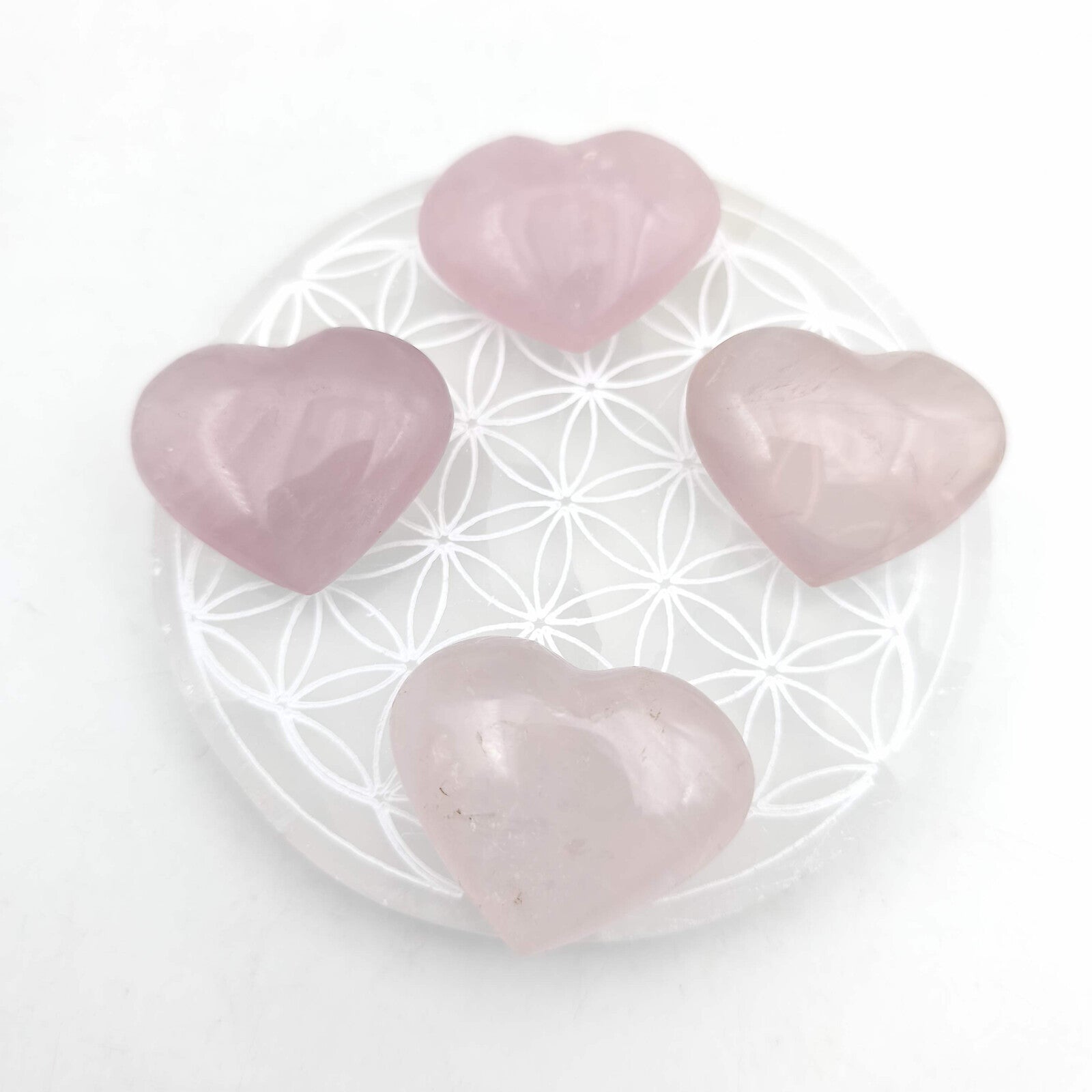 Petit Coeur - Quartz Rose - Taille G