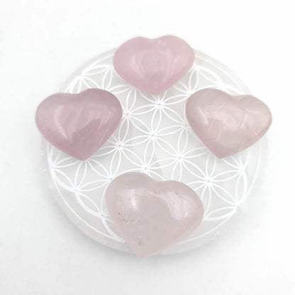 Petit Coeur - Quartz Rose - Taille G