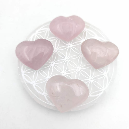 Petit Coeur - Quartz Rose - Taille G