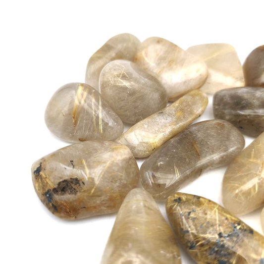 Pierres Roulées - Quartz Rutile - EXTRA - Lot de 580 gr