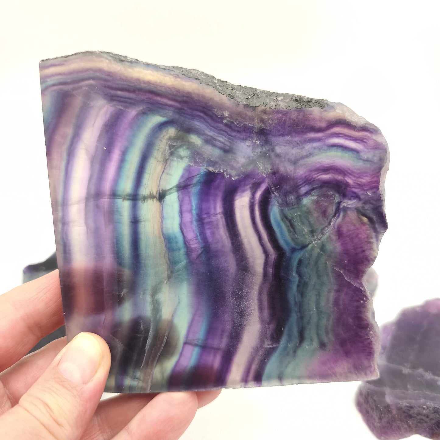 Tranche de Fluorite multicolore - 1 Kg