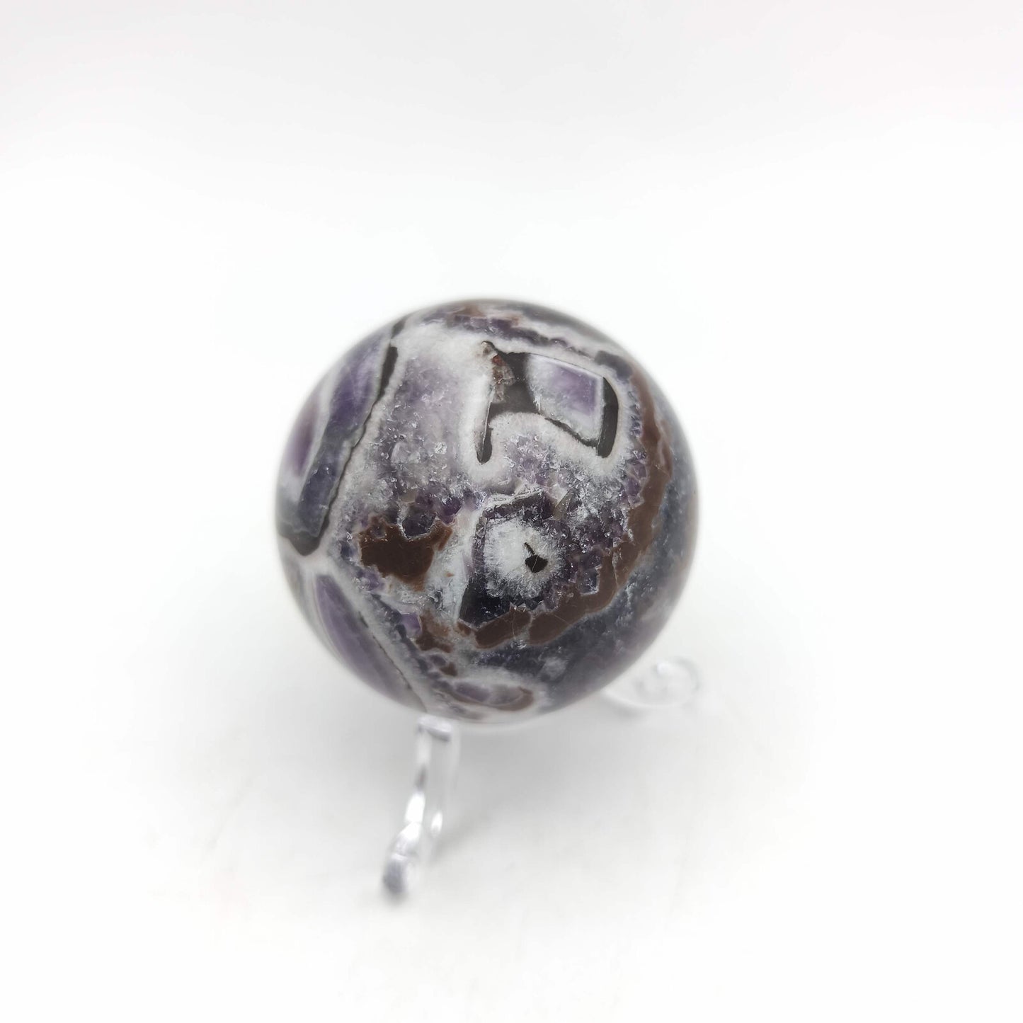 Sphère - Améthyste chevron - 5 cm