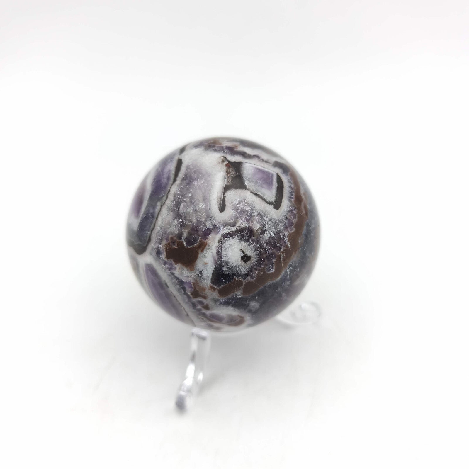Sphère - Améthyste chevron - 5 cm