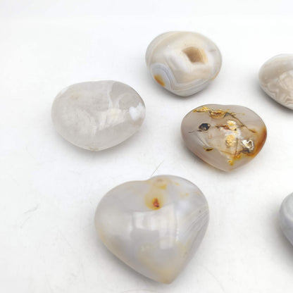 Coeur - Agate - Lot 500 gr