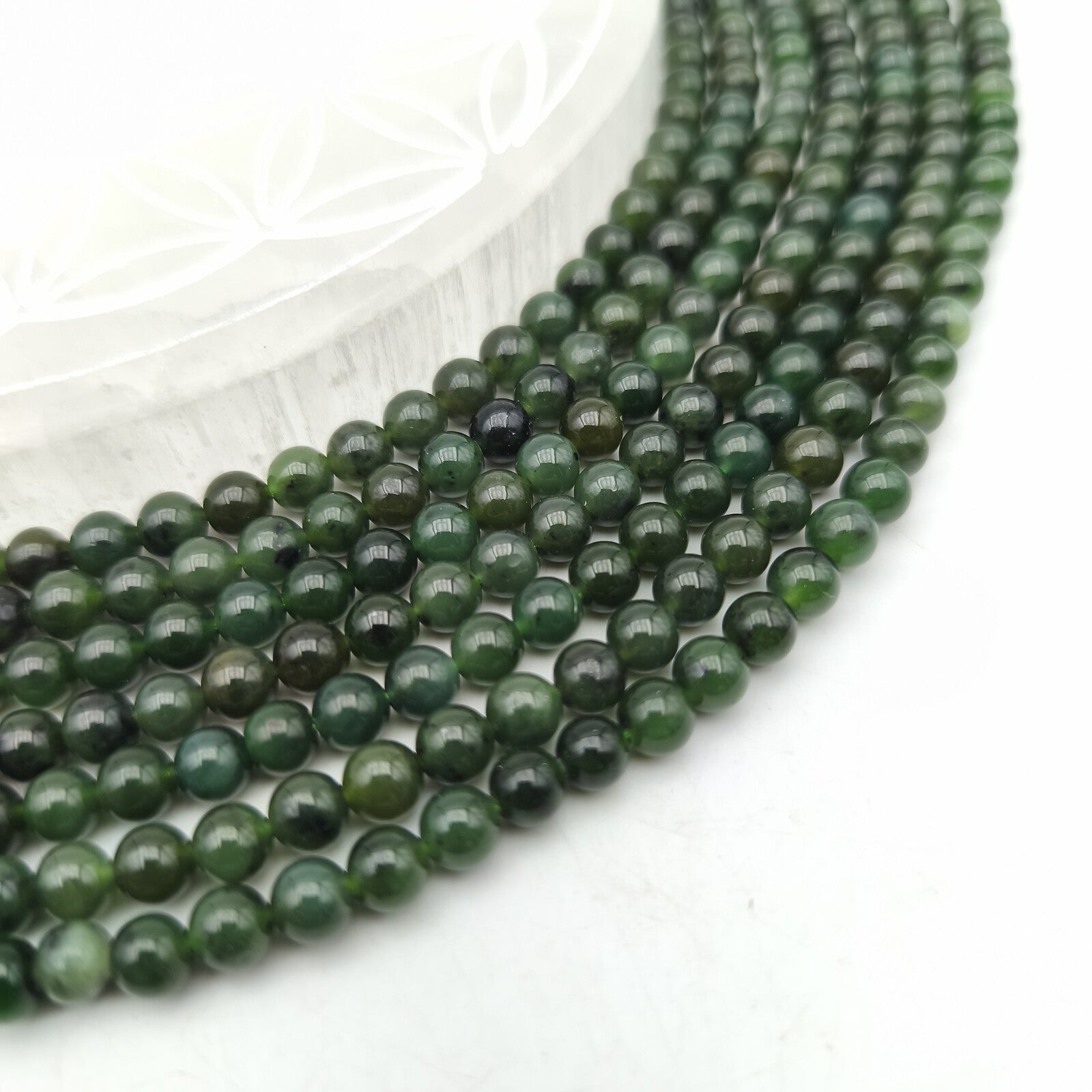 Rang - Jade Néphrite (6 mm)