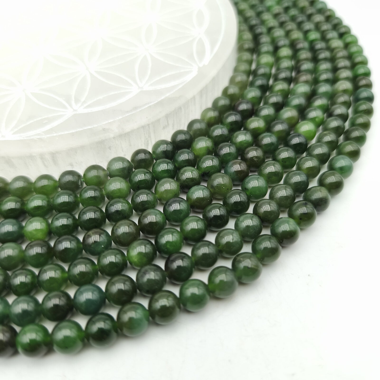 Rang - Jade Néphrite (8 mm)
