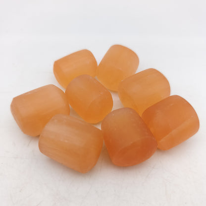 Pierres Roulées - Selenite orange