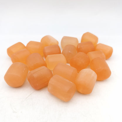 Pierres Roulées - Selenite orange