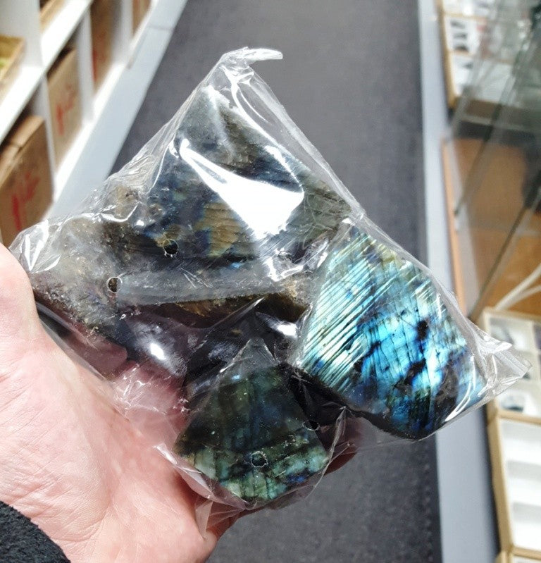 Labradorite - 1 face polie - 1 Kg