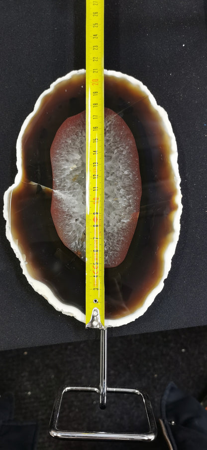 Agate - tranches sur base inox - 1Kg