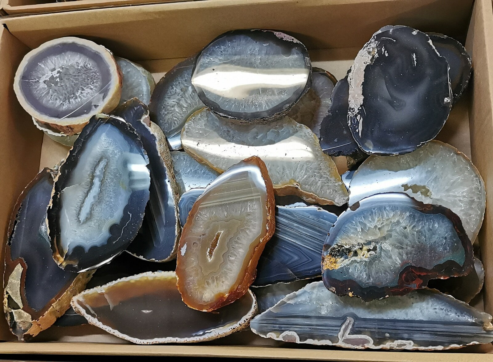 Agate - tranches épaisses - 1Kg