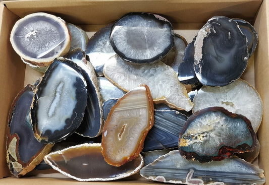 Agate - tranches épaisses - 1Kg