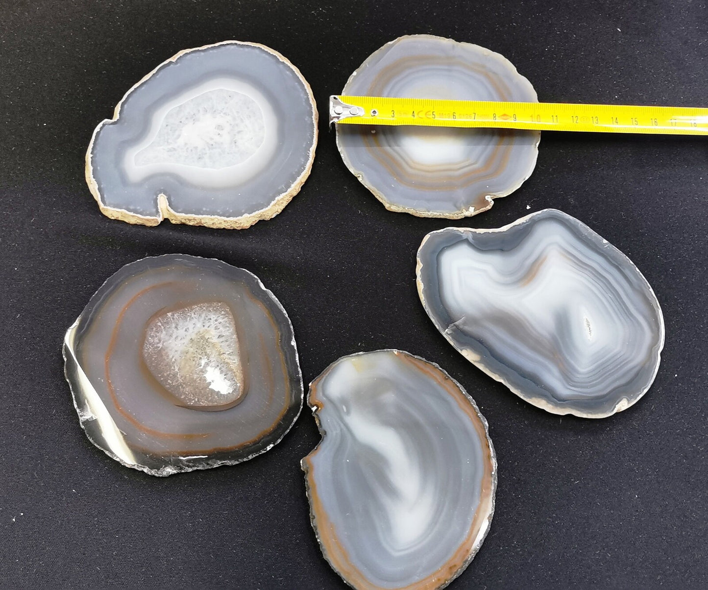 Agate - tranches fines taille 04 - Qualité A - 1 Kg