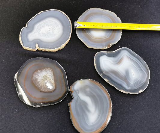 Agate - tranches fines taille 04 - Qualité A - 1 Kg