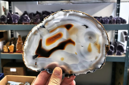 Agate - tranches fines taille 08 - Qualité A - 1 Kg