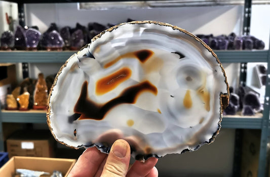 Agate - tranches fines taille 08 - Qualité A - 1 Kg