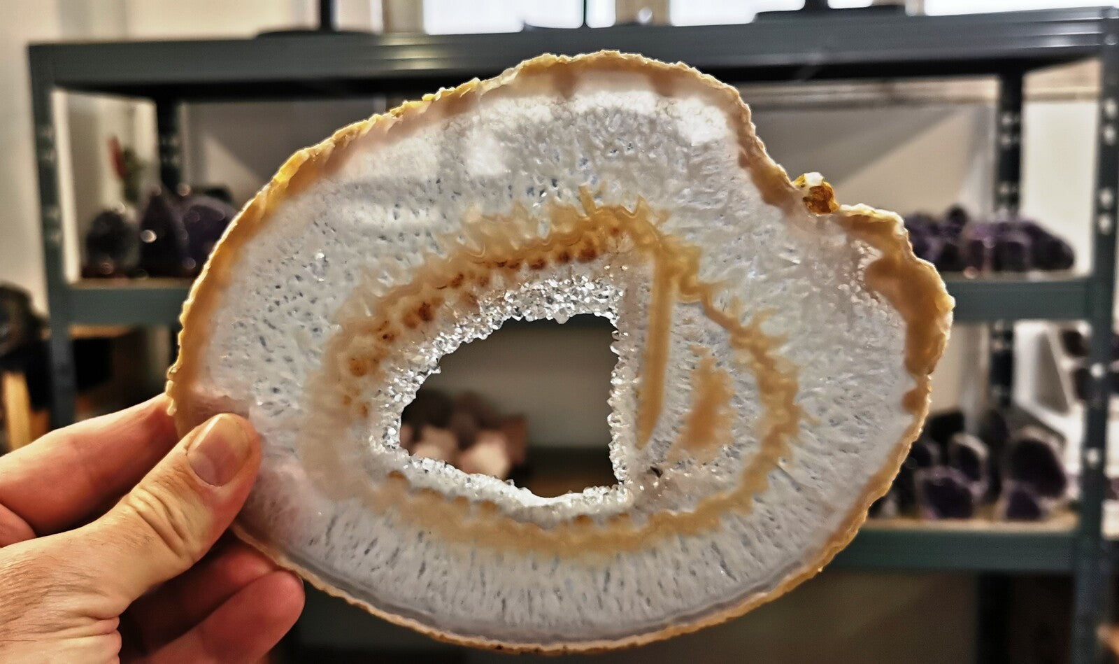 Agate - tranches fines taille 08 - Qualité A - 1 Kg