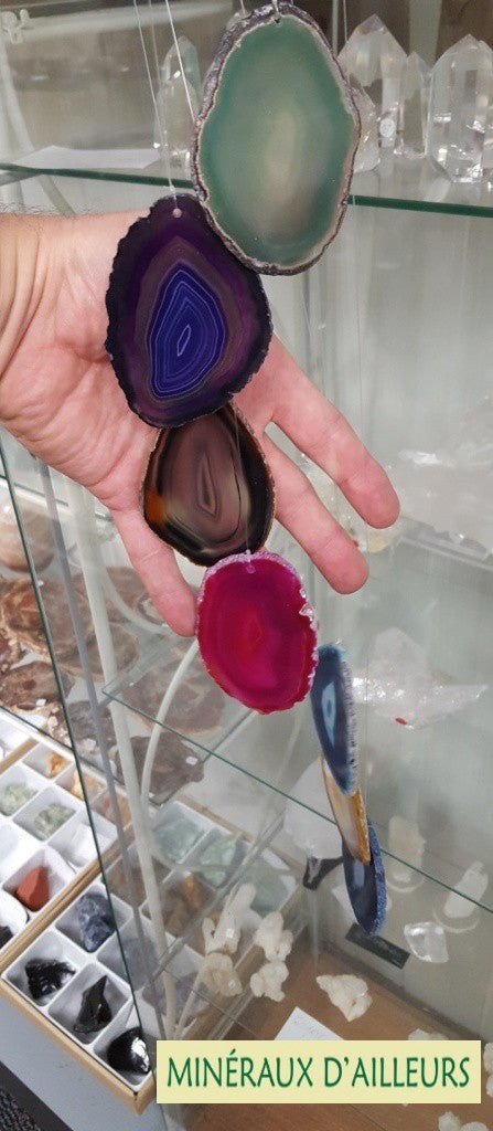 Carillon - Agates Teintées (5 x 3 cm)