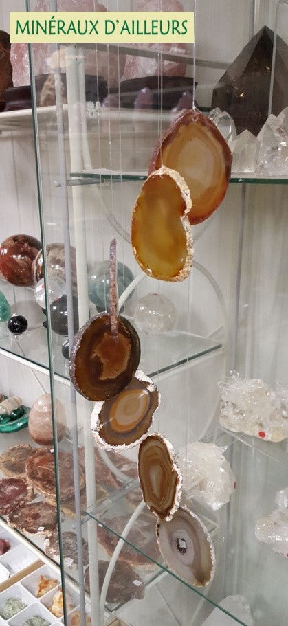 Carillon - Agates Naturelles (5 x 3 cm)
