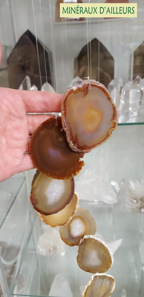 Carillon - Agates Naturelles (5 x 3 cm)