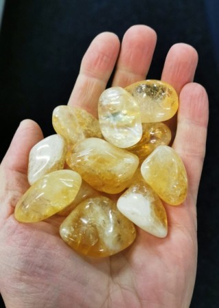 Pierres Roulées - Citrine Chauffée