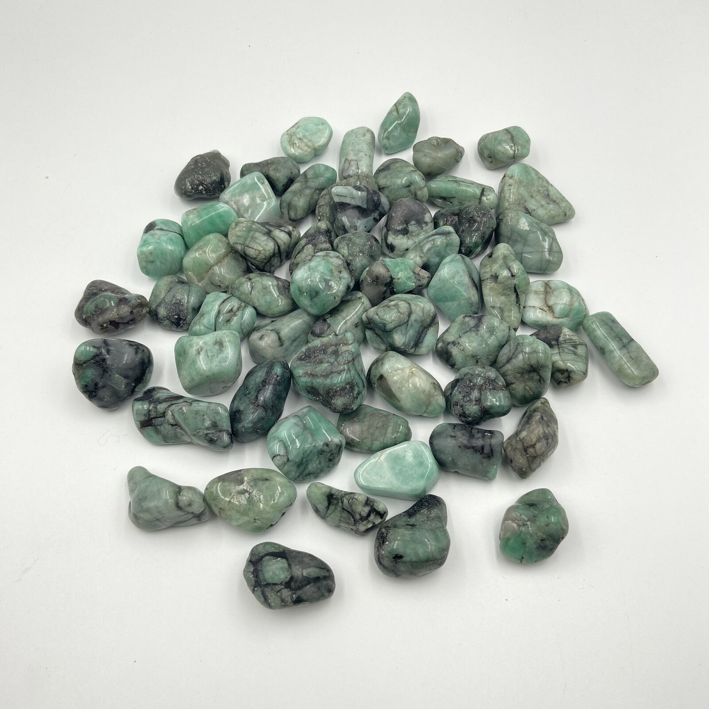 Pierres Roulées - Émeraude sur Quartz