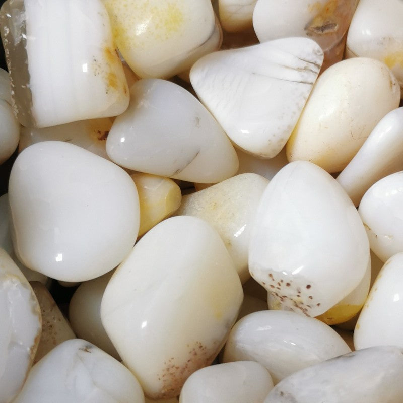 Pierres Roulées - Opale Blanche