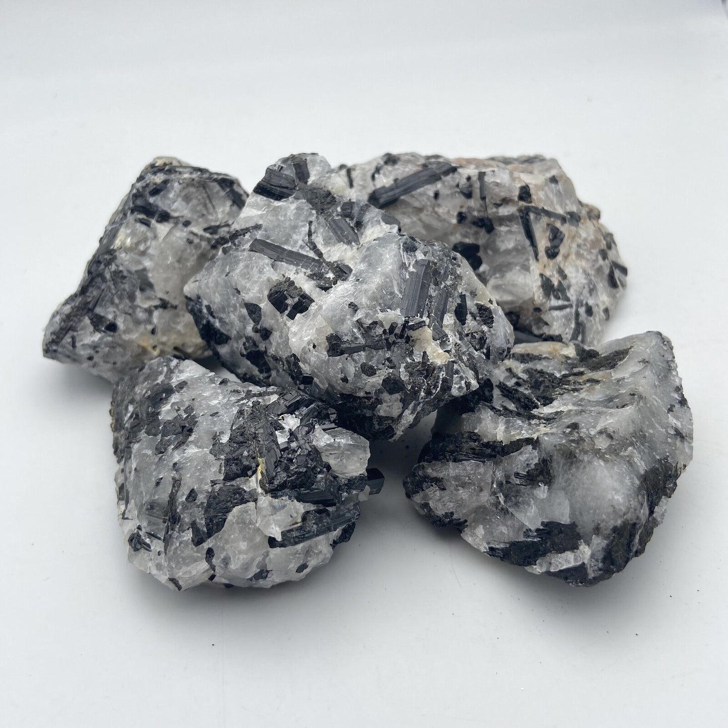 Pierres Brutes - Tourmaline Noire & Quartz