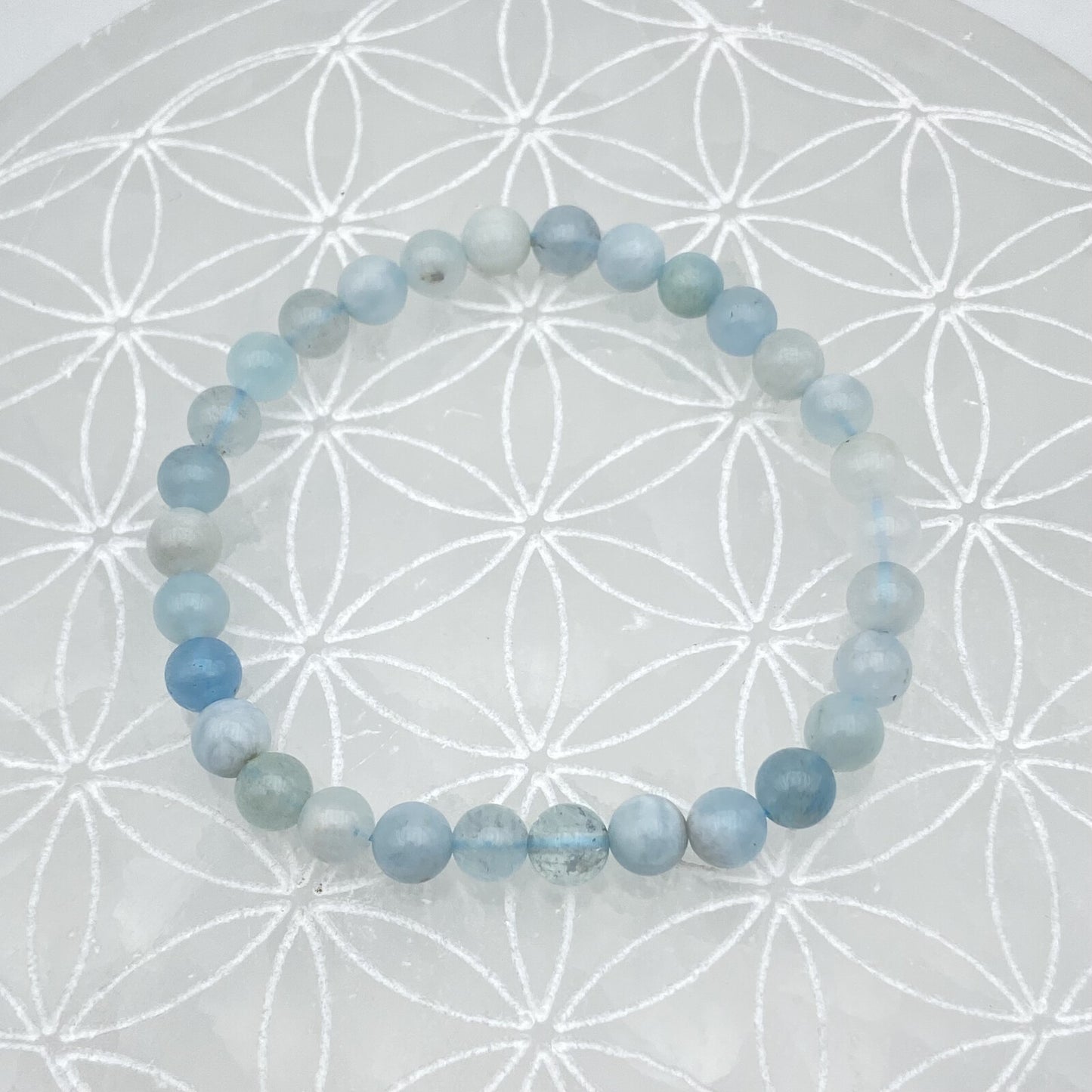 Bracelet - Aigue Marine (6 mm)