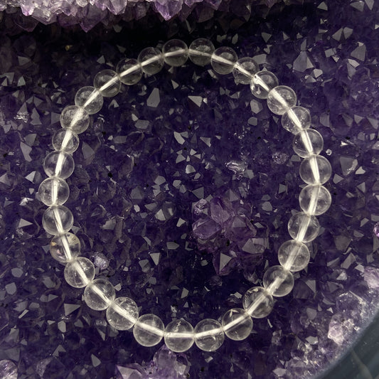 Bracelet - Cristal de Roche (6 mm)