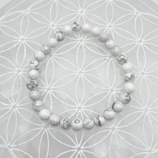 Bracelet - Howlite (6 mm)
