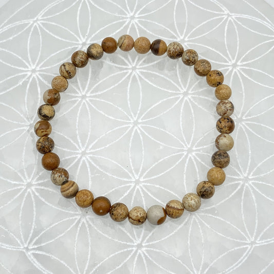 Bracelet - Jaspe Paysage (6 mm)