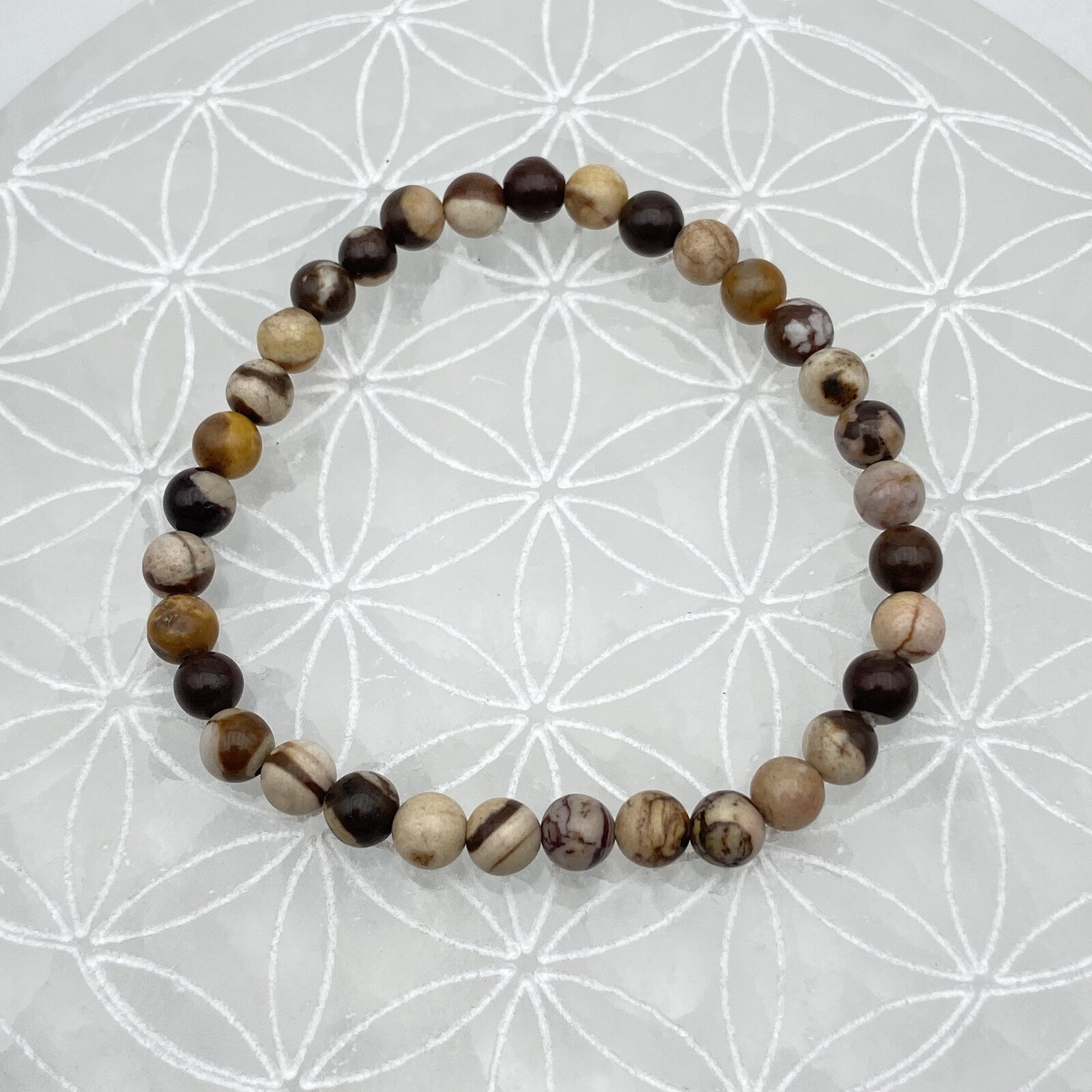 Bracelet - Jaspe Zèbre (6 mm)